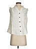 Blanc du Nil White Sleeveless Button-Down Shirt Size 3 (tall) - photo 1