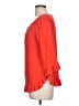 Gap 100% Viscose Red 3/4 Sleeve Blouse Size L - photo 5