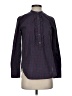 J.Crew 100% Cotton Checkered-gingham Blue Long Sleeve Blouse Size 0 - photo 1