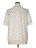 Pleione 100% Polyester Stars Ivory Short Sleeve Blouse Size XL - photo 2