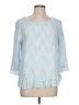 Gap Blue 3/4 Sleeve Blouse Size L - photo 1