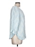 Gap Blue 3/4 Sleeve Blouse Size L - photo 4