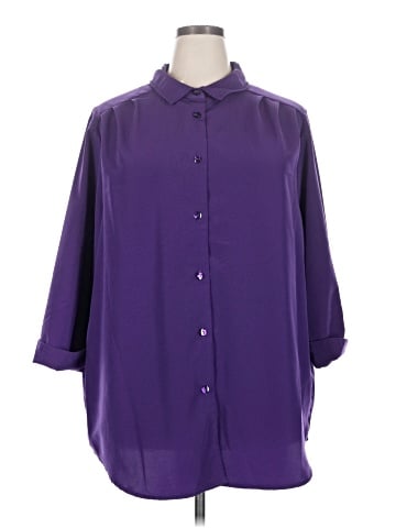 Woman Within 3/4 Sleeve Blouse (view 1)