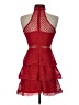 TOBI 100% Polyester Red Cocktail Dress Size XS - photo 2