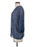 Joie 100% Silk Floral Blue 3/4 Sleeve Silk Top Size S - photo 5