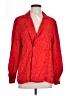 Argenti 100% Silk Red Long Sleeve Silk Top Size 12 - photo 1