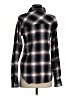 Daytrip Plaid Black Long Sleeve Blouse Size S - photo 2