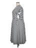 Karina Checkered-gingham Gray Casual Dress Size 3X - photo 5
