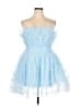 Mac Duggal 100% Polyester Blue Cocktail Dress Size 12 - photo 1
