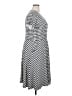 Karina Checkered-gingham Gray Casual Dress Size 3X - photo 4