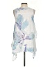 Cupio Graphic Blue Sleeveless Blouse Size S - photo 2