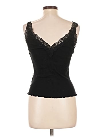 Madewell Lace-Trim Ribbed V-Neck Tank (view 2)