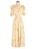 Lush 100% Rayon Yellow Jumpsuit Size S - photo 1
