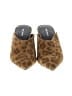 Free People 100% Leather Animal Print Tan Mule/Clog Size 9 - photo 2