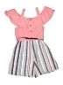 Knitworks Stripes Pink Romper Size 10 - photo 1