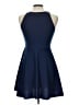 Enough About Me Solid Blue Cocktail Dress Size L - photo 2