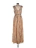 Mac Duggal 100% Polyester Metallic Gold Cocktail Dress Size 10 - photo 2