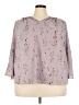 Jennifer Lopez Gray 3/4 Sleeve Blouse Size 3X - photo 1