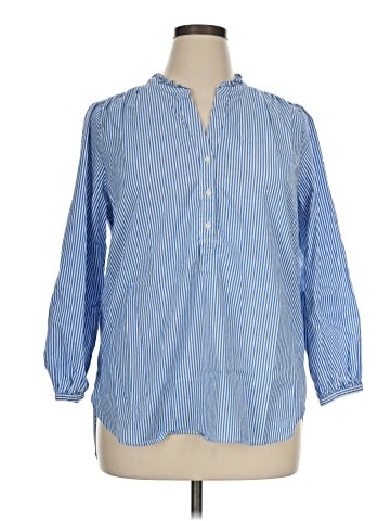J.Crew Factory Store 3/4 Sleeve Button-Down Shirt (view 1)