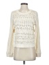 Akemi + Kin 100% Cotton Ivory Long Sleeve Blouse Size S - photo 1