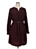 Mossimo 100% Polyester Chevron-herringbone Burgundy Casual Dress Size XL - photo 1