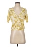 Talbots Floral Tie-dye Yellow Cardigan Size S - photo 1