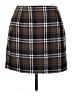 Unbranded 100% Polyester Plaid Brown Casual Skirt Size XL - photo 1