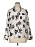 Candie's 100% Polyester Floral Ivory 3/4 Sleeve Blouse Size XL - photo 1