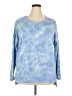 Earth Yoga Tie-dye Blue Pullover Sweater Size XXL - photo 1