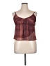 Robert Rodriguez 100% Polyester Burgundy Sleeveless Blouse Size L - photo 1