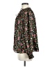 Old Navy 100% Polyester Floral Black Long Sleeve Blouse Size M - photo 5