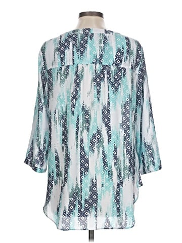 a.n.a. A New Approach 3/4 Sleeve Blouse (view 2)