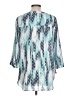 a.n.a. A New Approach 100% Polyester Teal 3/4 Sleeve Blouse Size L - photo 2