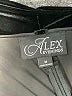 Alex Evenings Solid Black Long Sleeve Top Size M - photo 7