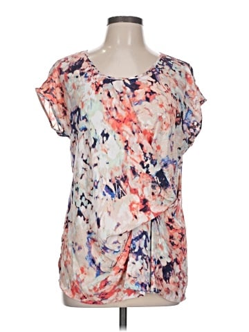 a.n.a. A New Approach Short Sleeve Blouse (view 1)