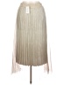 Studio West 100% Polyester Metallic Silver Formal Skirt Size L - photo 2