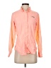 Columbia 100% Polyester Color Block Orange Long Sleeve Blouse Size S - photo 1
