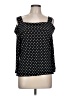 Clara Sun Woo Polka Dots Black Sleeveless Blouse Size L - photo 1