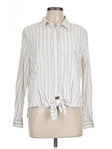 Ann Taylor LOFT Long Sleeve Button-Down Shirt (view 1)