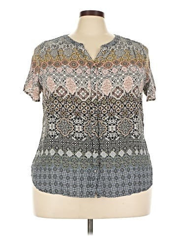 Cj Banks Short Sleeve Blouse (view 1)