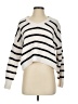 Self Esteem 100% Polyester Stripes White Pullover Sweater Size S - photo 1