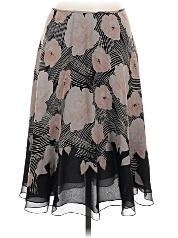 Linda Allard Ellen Tracy Silk Skirt (view 1)