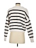 Self Esteem 100% Polyester Stripes White Pullover Sweater Size S - photo 2
