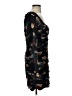 Slate & Willow Floral Black Cocktail Dress Size 4 - photo 4