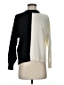 Aqua 100% Cashmere Color Block Black Cashmere Pullover Sweater Size XS - photo 1