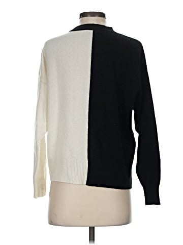 Aqua Cashmere Pullover Sweater (view 2)