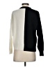 Aqua 100% Cashmere Color Block Black Cashmere Pullover Sweater Size XS - photo 2