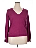 Halogen Burgundy Long Sleeve Top Size XL - photo 1
