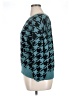 Ann Taylor LOFT Houndstooth Teal Pullover Sweater Size XL Petite - photo 5