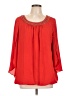 Thalia Sodi 100% Polyester Red 3/4 Sleeve Blouse Size XL - photo 1